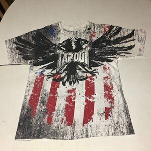 MMA Tapout American Flag Eagle T Shirt NO Size Tag See Pictures